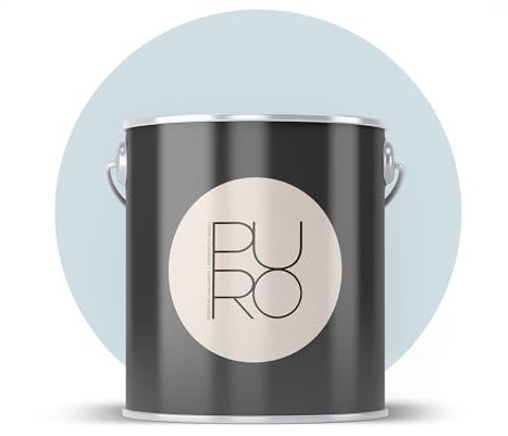 Livingwalls PURO Premium Wandfarbe c3000 - Malerfarbe mit sehr hoher Deckkraft - matte hochwertige Innenfarbe in Blau - 2,5l