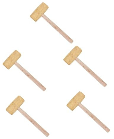 Angoily 5pcs Carpenter Hammer Compact Wood Mallet for Woodworking DIY Projects Camping