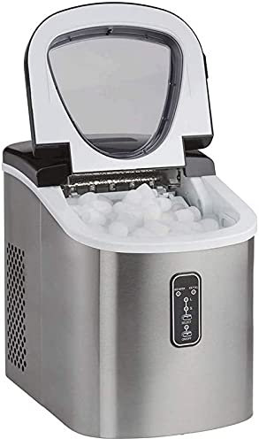 Macchina per cubetti di ghiaccio Macchina per ghiaccio portatile da banco, Nuovo modello compatto Macchina per fare il ghiaccio, 13 kg di ghiaccio in 24 ore, Produzione rapida di ghiaccio per la casa