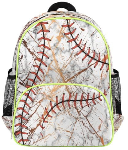 WowPrint Marble Art Kinder-Rucksäcke für Mädchen, Jungen, Kinder, Marmor-Softball, niedlicher kleiner Kleinkind-Rucksack, Schule, Kindergarten, Büchertasche, Reisen, lässiger Tagesrucksack, farbig,
