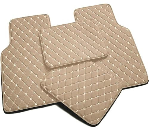 JZWJNFYY Benutzerdefinierte Auto Fußmatten passend für Volvo C30 2006-2012 Wasserdicht Anti-Rutsch Automobil, Schutz Bodenbelag,F/Beige