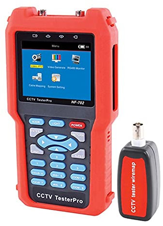 MKHFP Probador de Cable de Red Entrada de del probador de Video y PTZ Prueba de rotación Continua PROBADOR DE CCTV Buscar lineas Reparaciones del hogar