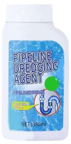 Potente agente di dragaggio per tubazioni, Potente pulitore per lavello e scarico, Potente agente di drenaggio per tubi di scarico, Potente Dred Drain Pipe Remover Clog Agent,