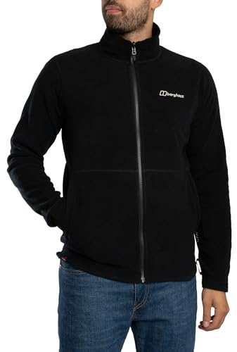 Berghaus Men's Prism Micro Polartec Fleece Full Zip Jacket Fleece Full Zip, Black, 2XL