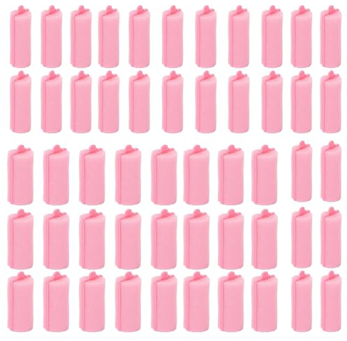 52 Pcs Sponge Rollers for Hair, Foam Hair Rollers Set, Foam Roller for Women Girls Kids, Hair Curlers Rollers with 28 Pcs 1.5 cm & 24 Pcs 2 cm, Curling Tool for Overnight Styling