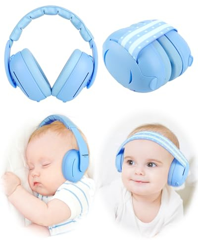 cumunebula Cache-oreilles pour bébés et tout-petits jusqu'à 36 mois – Certifié CE et UKCA – Casque anti-bruit – Casque confortable pour bébé contre les dommages auditifs et améliore le sommeil
