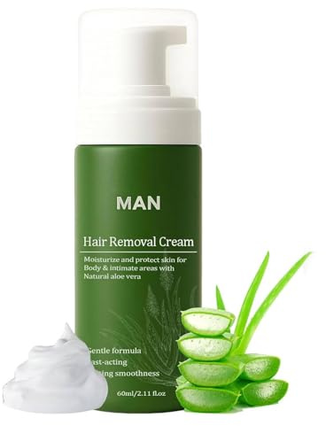 Botane Men Hair Removal Cream, Botane Enthaarungscreme Intimbereich Männer, Haarentfernungscreme Intimbereich mit Aloe Vera, Sanfte und Gründlich Haarentfernung für den Intimbereich (1)