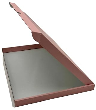 iDEALS UK PACKAGING LTD C4 A4 Size Large Letter Boxes, For Shipping, Posting, Gifting. Postable boxes, Generic - Size 32.6cm x 22.7cm x 2cm - Pack of 10 (Pink)