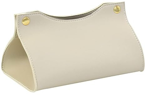 Kosmetiktücherbox,Taschentuchspender,20 * 13 * 12cm,Taschentuchbox,Moderner und Dekorativer Taschentuchspender für Badezimmer Schlafzimmer Auto Büro (Beige)
