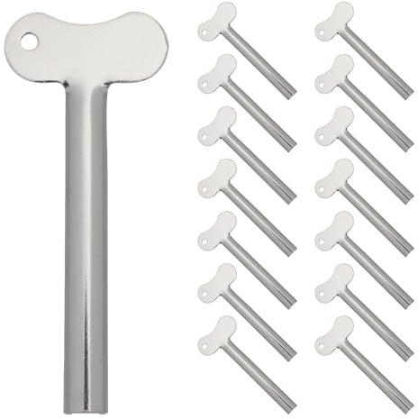 SWOOMEY Lot de 15 presse-tubes en acier inoxydable pour dentifrice, crème pour les mains, aquarelle et huile. Pratiques et faciles à utiliser.
