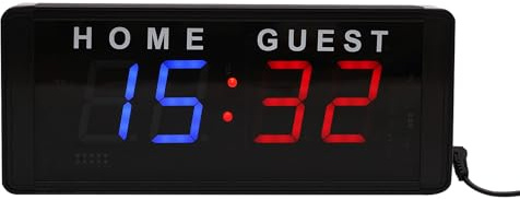 Tragbare Elektronische Anzeigetafel Fussball Tischtennis Zähler Tennis Punktezähler Digital Scoreboard Sportzähltafel mit Fernbedienung LED Anzeigetafel für Volleyball, Basketball, Badminton, Baseball