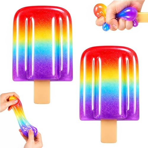 Ice Cream Squishy,Eiscreme Squishy Fidget Toys Erwachsene, Antistressball Erwachsene, Anti Stress Spielzeug Squishies, Adhs Spielzeug für alle Altersgruppen Gastgeschenk Kindergeburtstag