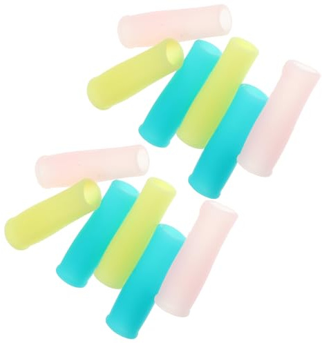 BCOATH 12 Pièces Manchons en Silicone Antidérapants pour Ciseaux à Cuticules, Protection Manucure Solide, Housses Adaptées pour Usage Professionnel et Personnel