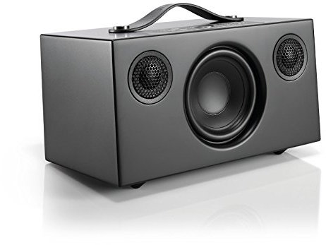 Audio Pro Altoparlante Portatile Multiroom - Cassa Wireless Stereo - La Tua Musica Come e Quando Vuoi - WiFi, Bluetooth - Apple Air Play, Spotify Connect Addon C5 - Nero