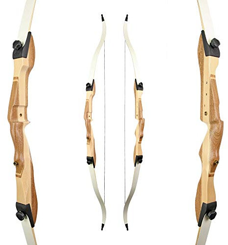 RAGIM Recurvebogen, Bogen, Sportbogen, Take Down Wildcat Plus 66 36 lbs, Linkshand