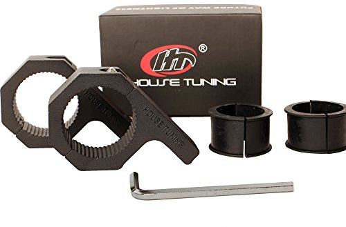 House Tuning 1.625 inche Horizontal Bar Clamps,Mounting Bracket Tube Clamp Roof Roll Cage Holder for Work HID LED Light Bar (2pcs-1.65 Clamp)