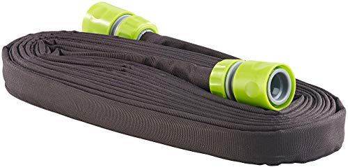 Royal Gardineer Tuyau d'arrosage poreux Plat avec raccords et Valve d'arrêt - 7,5 m