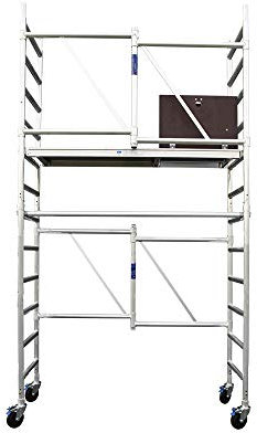 Alumexx FS 100 Typ B-X - Gerüst - Alugerüst - Aluminiumgerüst - Baugerüst - Fahrgerüst - Rollgerüst - Malergerüst - Gartengerüst - Klappgerüst - 4,8 M Arbeitshöhe