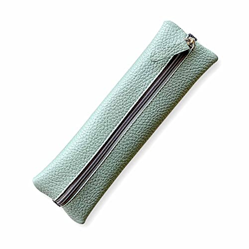 SinnWunder® echt Leder Feder-Mäppchen, Stifte-Etui mit Gummiband für Ringplaner oder Bullet-Journal - Duckegg