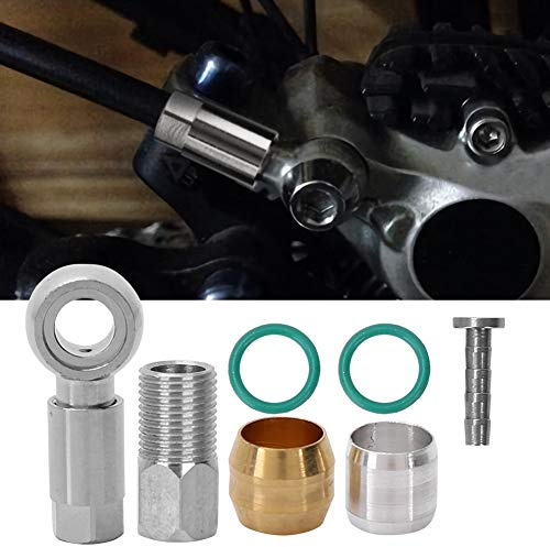 KIMISS Bremsschlauch-Set, Hohlschraube, Kupfer-Olivenschlauch-Adapter, Fahrrad-Armaturen-Set für Bh90-Fahrräder