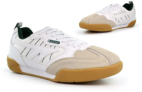 Mens Squash Trainers Boys Squash Trainers Sports Trainers Sport Shoes Mens Squash Shoes Boys Squash Shoes White 5 UK