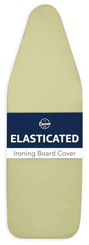 Encasa XO Mini-Bügelbrettbezug mit extra Dicker Unterlage, Unifarben, Gummizug, (Passt zu Standard Wide Boards von 125x46 cm) Hitzereflektierend - Salbeigrün