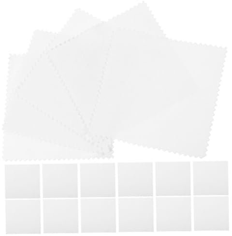 DECHOUS Paños para Limpiar Joyas y Plata 8x8 Cm Microfibra Suave Paño Limpiador De Joyas Portátil Uso Doméstico Paquete De 100 Unidades