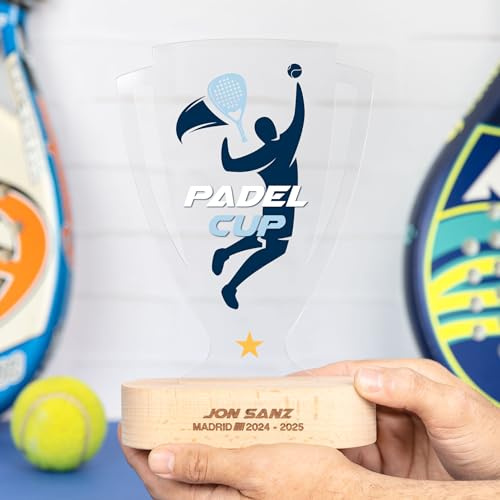 Wanapix | Trofeo Personalizzabile con Nome e Foto | Plexiglass e Legno