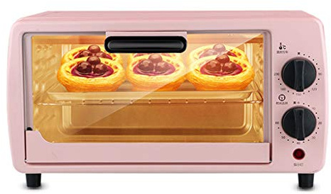 Mini Oven Adjustable Temperature Minute Timer | Three-Layer Baking Position | Full Automatic Electric Oven for Cake Bread Baking with Accessories