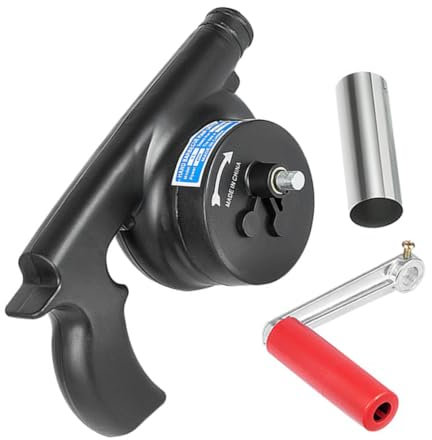 Souffleur Manuel Portable pour Barbecue et Camping en Acier Inoxydable