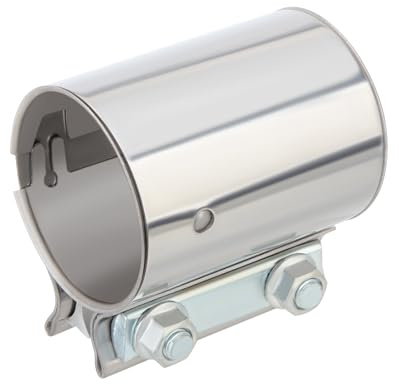 Madlife Garage Edelstahl Auspuffschelle 63mm Rohrverbinder Doppelschelle Ø63mm
