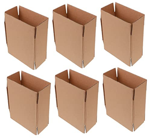 SHINEOFI Wellpappbehälter 20 Stück Small Superharte Kartons Aus Braunem Kraftkarton Versand Verpackung Für Kleine Zerbrechliche Gegenstände Verpackungslösung