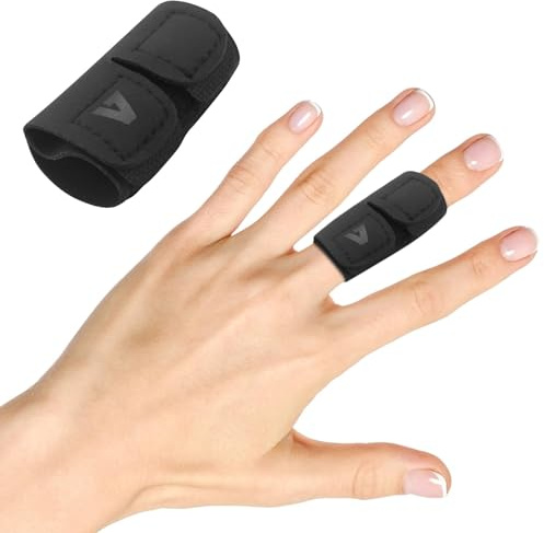 Tweozek Finger Splint, Breathable Middle Finger Splint Adjustable Compression Sleeve with Anti-Pilling, Arthritis & Injury Support
