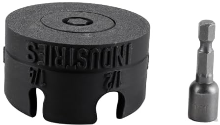Durlo Accesorio de taladro con cremallera para extracción rápida de tuercas y pernos, adaptador de taladro eléctrico de alta velocidad duradero para varillas roscadas de 1/4 y 3/8.