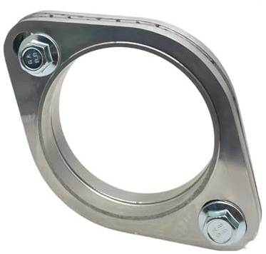Kit Giunto Flangiato Per Tubo Scarico Per Auto E Moto Universale 2 Fori Acciaio Inossidabile 304 51 Mm 63 76 Terminali Scarico Auto(2.36 inch 60mm)