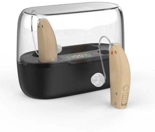 ADCDAC Hearing Aids for Seniors, Rechargeable OTC Hearing Aids for Adults with Hearing Loss, Behind-The-Ear Ear Aid
