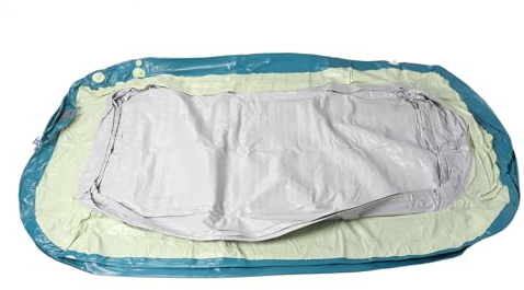 AKLOSIPY Divertida Piscina Inflable con Dosel y Tobogán - Piscina Inflable Espesada de PVC Segura para Uso Doméstico - Diversión de Verano de 3 Metros