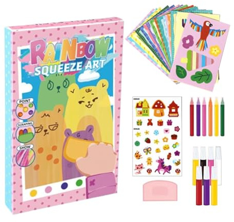 Kratzkunst, verstellbare Postkarte, Osterbasteln, Kratzpapier-Set – für Kinder, , Mädchen, Kinder, Erwachsene, Zuhause, Schule, Kindergarten, Reisen, Geburtstag, Weihnachten