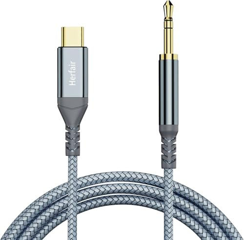 Aux to USB C,Type C to 3.5mm Audio Jack Cable Extension Cord for Car Stereo,Headphone,Speakers Compatible with Samsung Galaxy S21 S20 Ultra Note 20/10, iPad Pro, Huawei 1.2M (Aux to USB C 2 M)