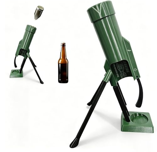 Mörser Flaschenöffner,Bieröffner Mörser,Bierflaschenöffner im Mörser-Design,51mm Beer Bottle Mortar,Lustige Mörser-Flaschen,für 330-355ml Bierflasche,für Homebar,Schreibtisch Deko