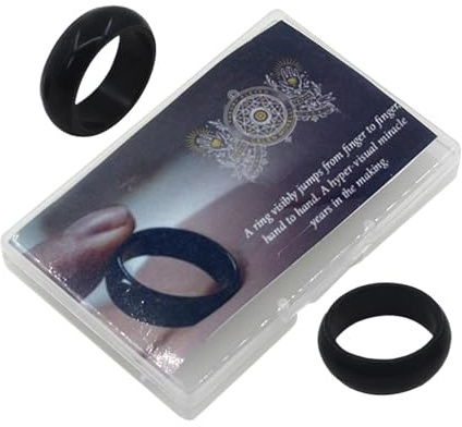 Illusion Ring Show – Routine in primo piano sul palco, costruzione di anelli in , design portatile leggero, display interattivo del pubblico | 30g 6.6x6.6cm 2 pezzi anniversario evento di