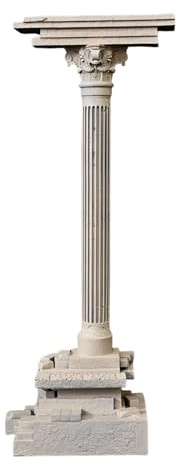 Mini Romanesque Column Aquarium Hideaway Made of Resin with Artificial Landscape Column Ruins Decoration And Ornament for Fish Tanks for Gift, Set A