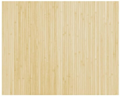 QJBSAVVA Tappeto in bambù rettangolare, 80 x 100 cm, tappeto in legno naturale chiaro, antiscivolo, per cucina e soggiorno, facile da pulire, in robusto bambù