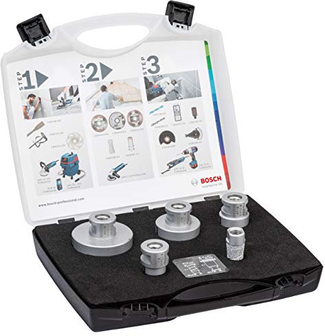 Bosch Professional 5 tlg. Diamanttrockenbohrer Dry Speed Best for Ceramic Set (für Keramik, Zubehör Winkelschleifer)