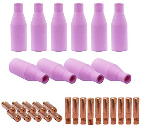 VECTOR WELDING MIG MAG Verschleißteile AK-14 Ersatzteil Set, 30 Teile | Gasdüsen, Stromdüsen