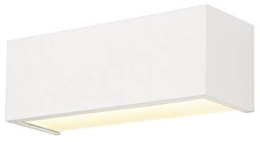 SLV Wandaufbauleuchte CHROMBO/Wand-Beleuchtung innen, LED Spot, Aufbau-Leuchte, Wandaufbauleuchte, Wandstrahler / 3000K 11.0W 590lm weiß dimmbar, 1003316