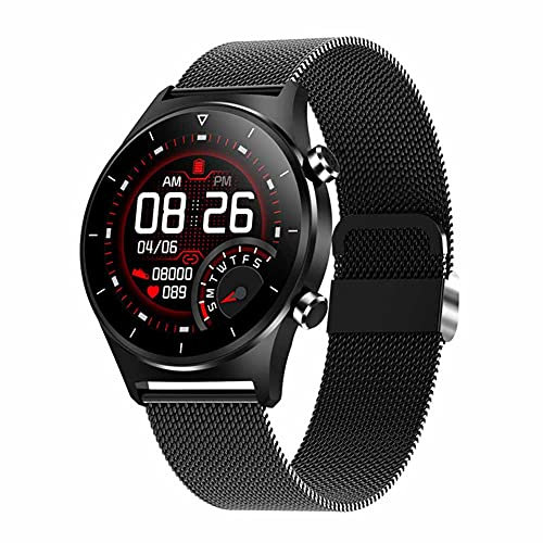 XHJL Fitness Trackers activité Montre Intelligente 1,3 Pouces écran Tactile IP68 étanche Sommeil Moniteur Cardiaque Compteur de Pas Bluetooth podomètre Montre pour Femmes Hommes (Black)