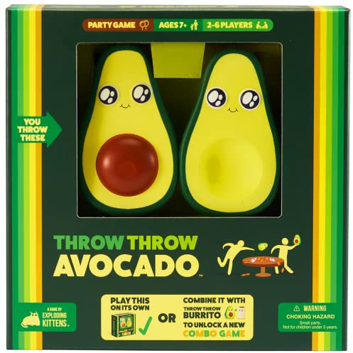 Exploding Kittens - Throw Throw Avocado - A Dodgeball Card Game - Family-Friendly Party Games - Card Games for Adults, Teens & Kids - 2-6 Players TTA-CORE-1