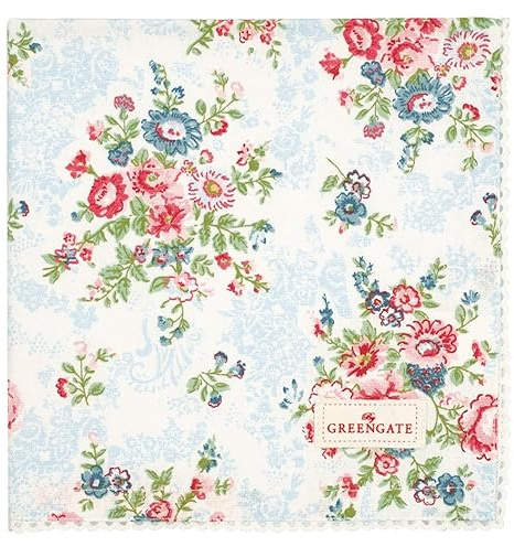 GreenGate Ailis Stoffserviette mit Spitze White 40 x 40 cm