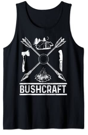 Bushcraft Axe Knife Survival Outdoor Camping Bushcrafter Tank Top